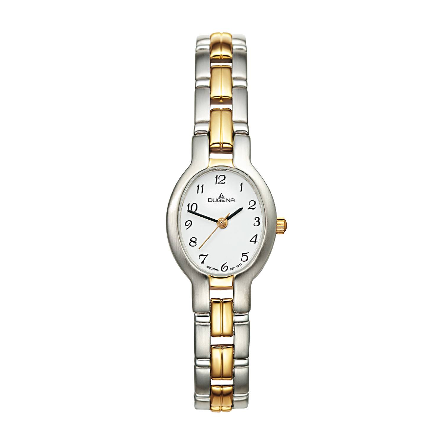 Dugena Damen-Armbanduhr Schmuckband, Quarz, Edelstahl, Mineralglas, 3 bar