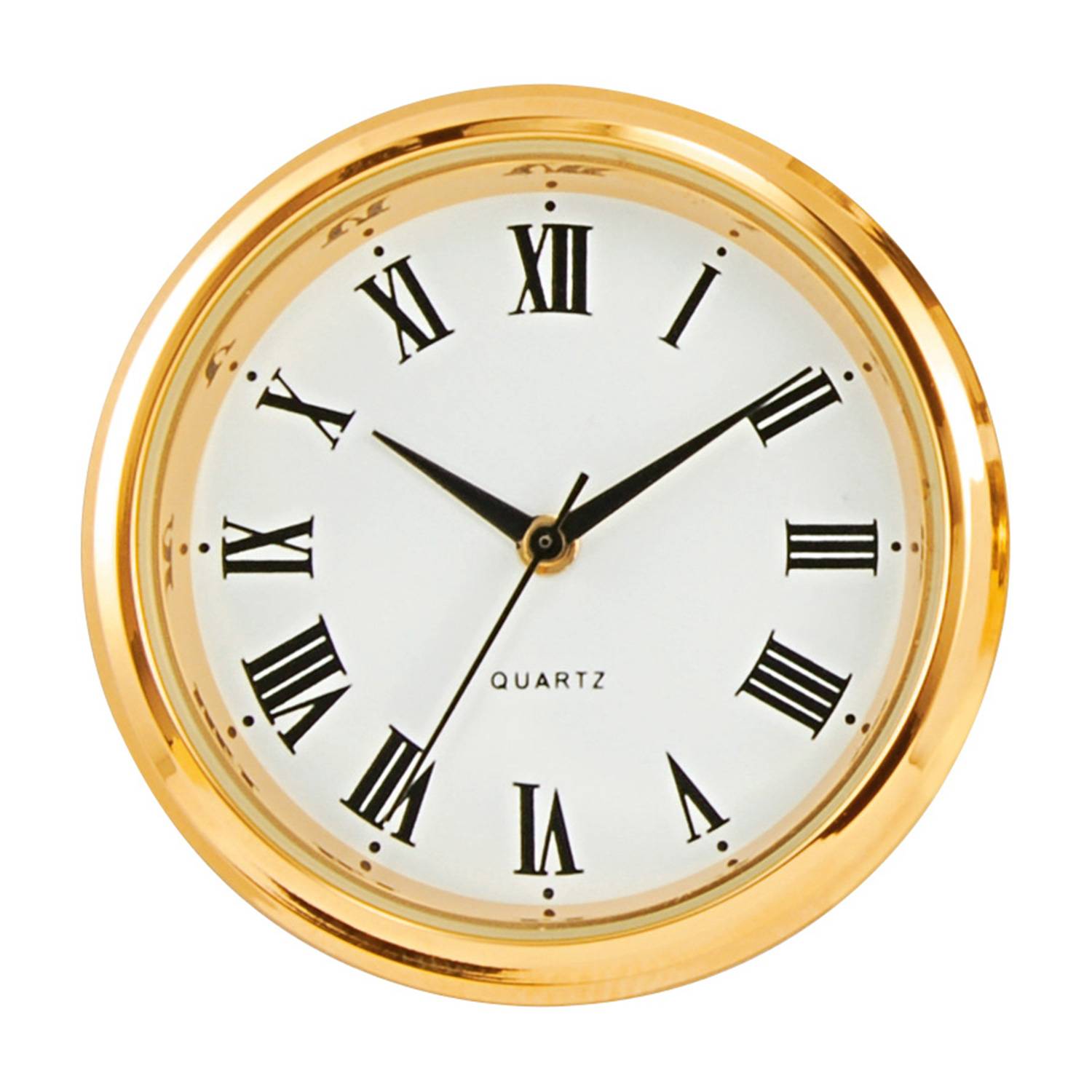 UTS Einsteckwerk, Trommel: 31 mm, Lünette: 35 mm, Zifferblatt weiß-antik
