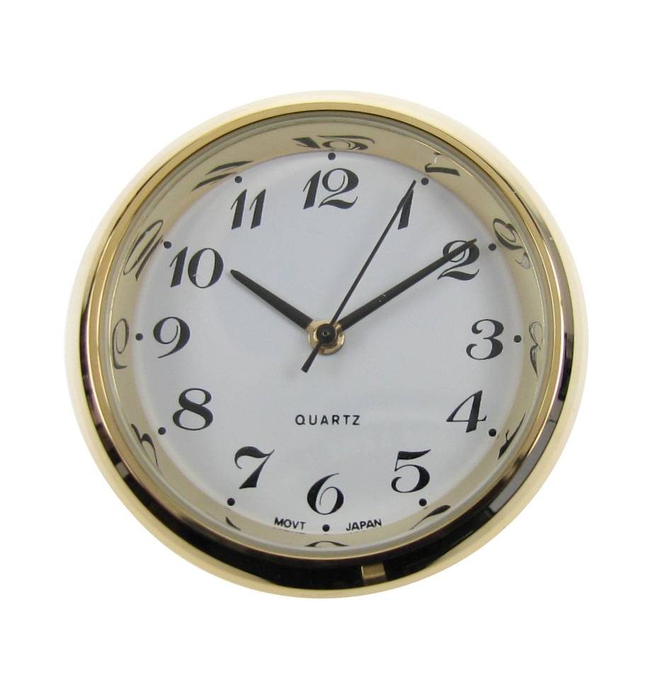 UTS Einsteckwerk, Trommel: 31 mm, Lünette: 35 mm, Zifferblatt weiß-antik