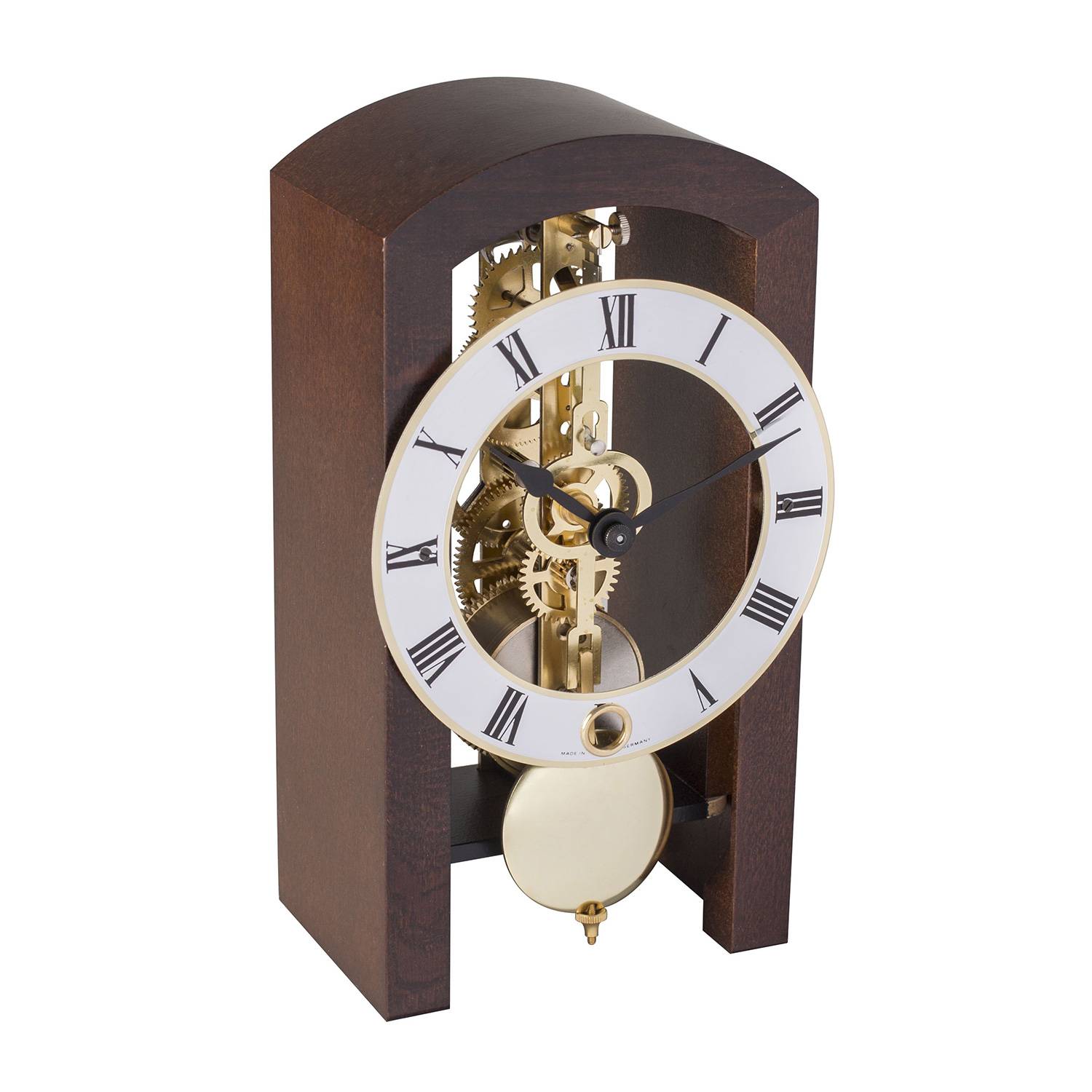 Hermle HERMLE Skelett-Tischuhr, Nussbaum