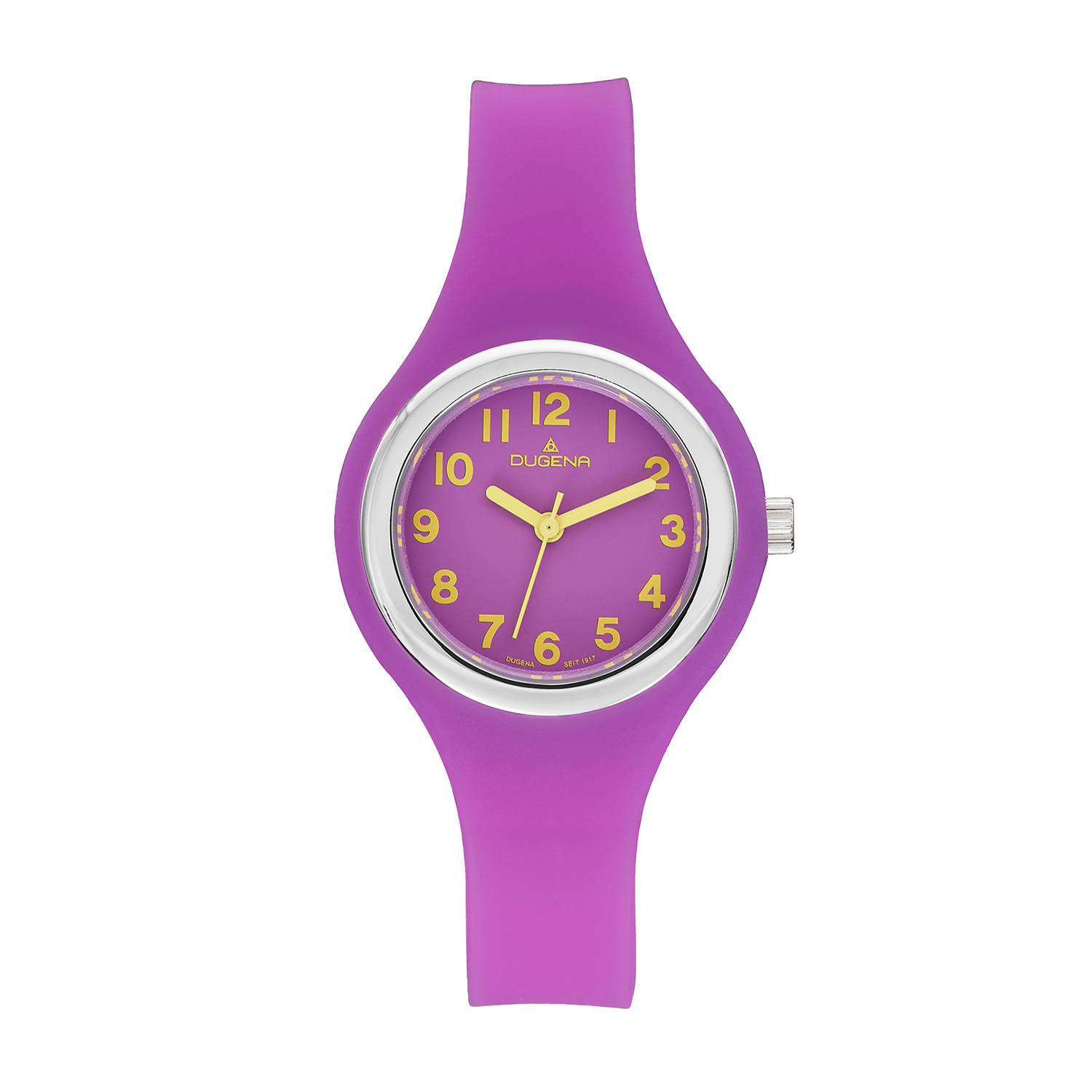 Dugena Mädchen-Armbanduhr Yumi, Quarz, Silikon-/Edelstahlgehäuse, 3 bar
