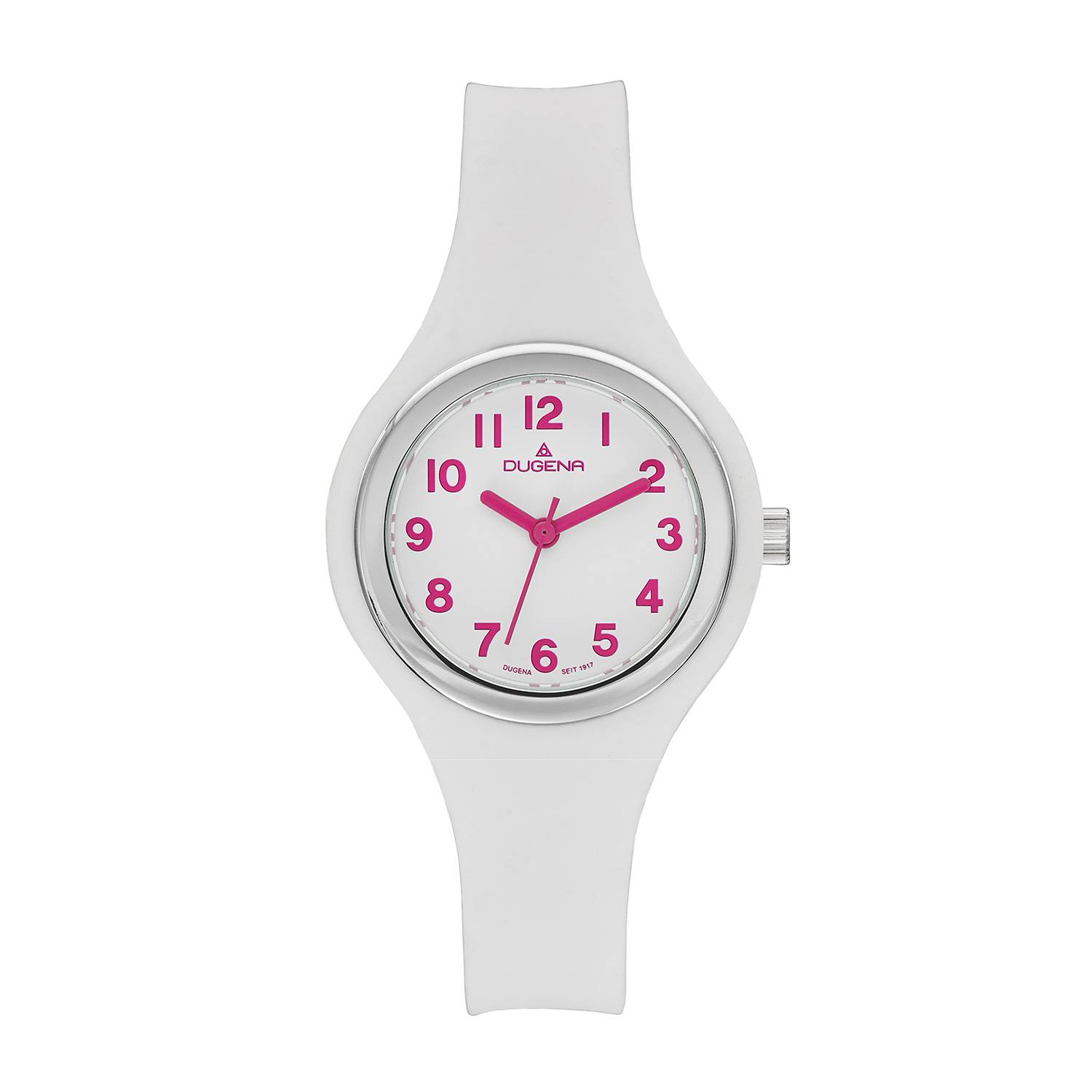 Dugena Mädchen-Armbanduhr Yumi, Quarz, Silikon-/Edelstahlgehäuse, 3 bar