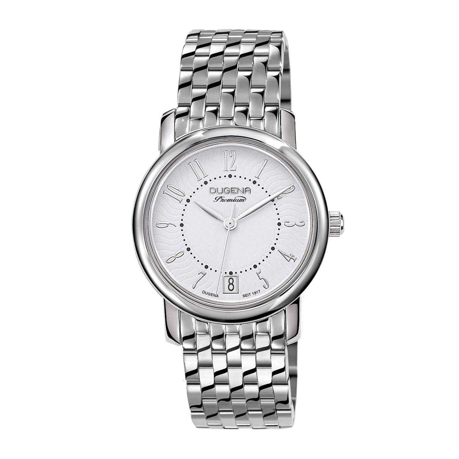 Dugena Damen-Armbanduhr Rondo Petit Arabica, Quarz, Edelstahl, Saphirglas, 5 bar