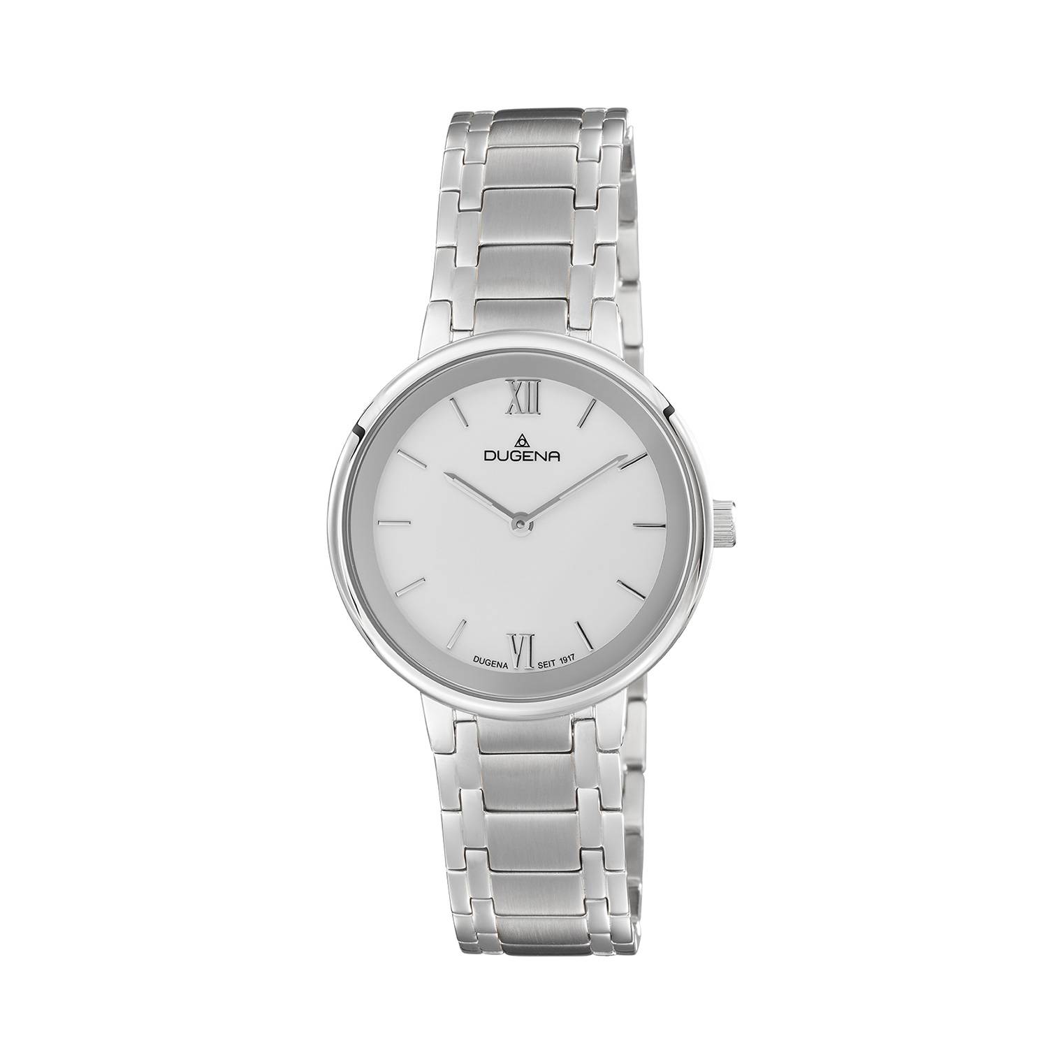 Dugena Damen-Armbanduhr Cosima, Quarz, Edelstahlgehäuse, Saphirglas, 3 bar