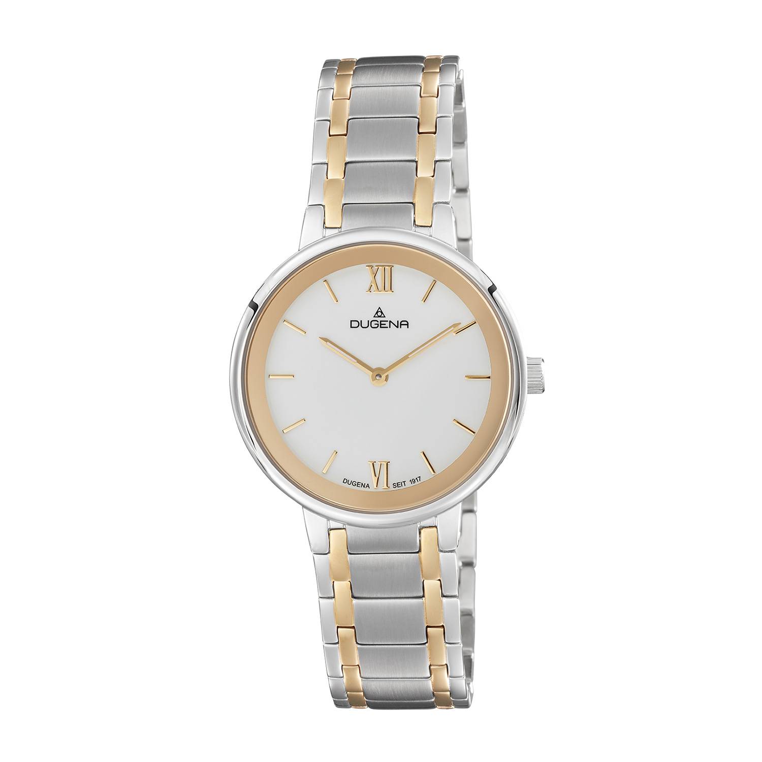 Dugena Damen-Armbanduhr Cosima, Quarz, Edelstahlgehäuse, Saphirglas, 3 bar