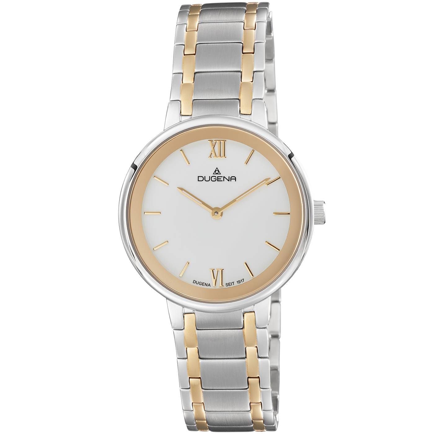 Dugena Damen-Armbanduhr Cosima, Quarz, Edelstahlgehäuse, Saphirglas, 3 bar