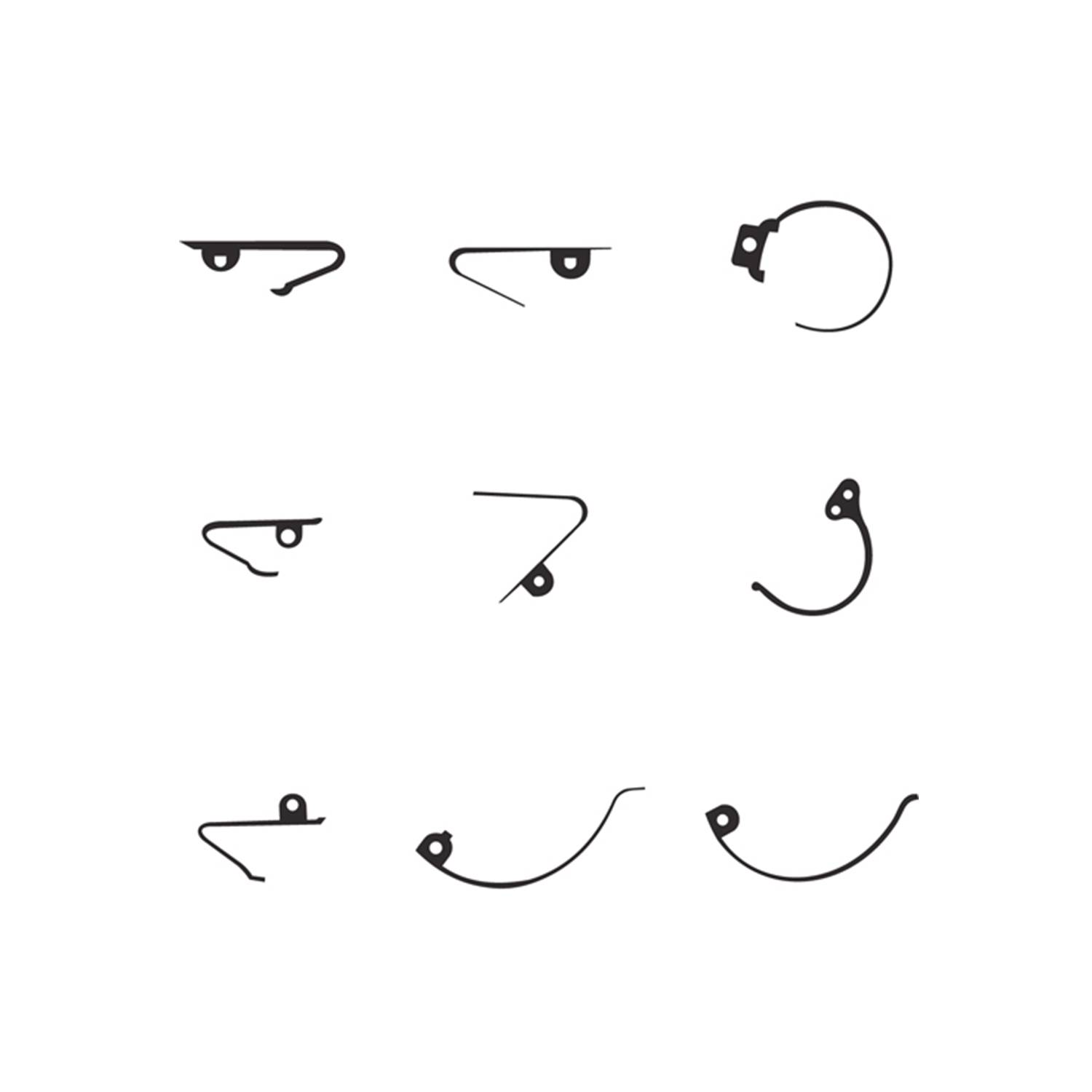 SELVA Sortiment Sperrfedern für Großuhren