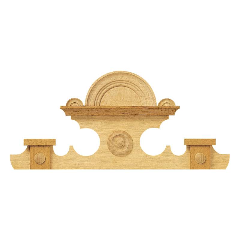 SELVA Zierteil Aufsatz Nussbaum Holz