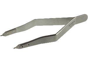 Bergeon 7825 Zange für Stege von Metallbandschließen, Federsteg-Kornzange, Edelstahl