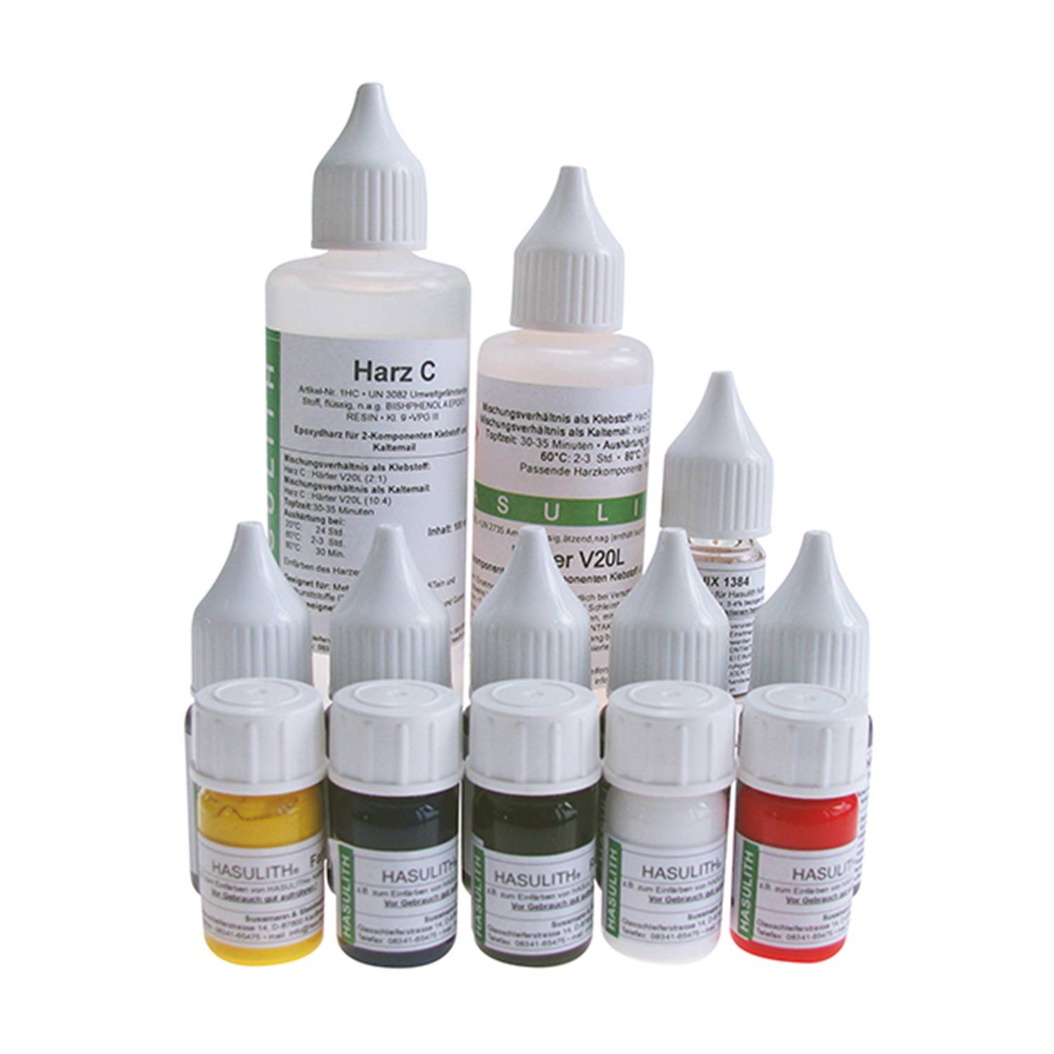 Hasulith Kaltemail/ Kaltglasur Komplett-Set