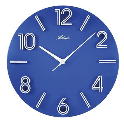 Atlanta Atlanta 4397/5 blau Designerwanduhr