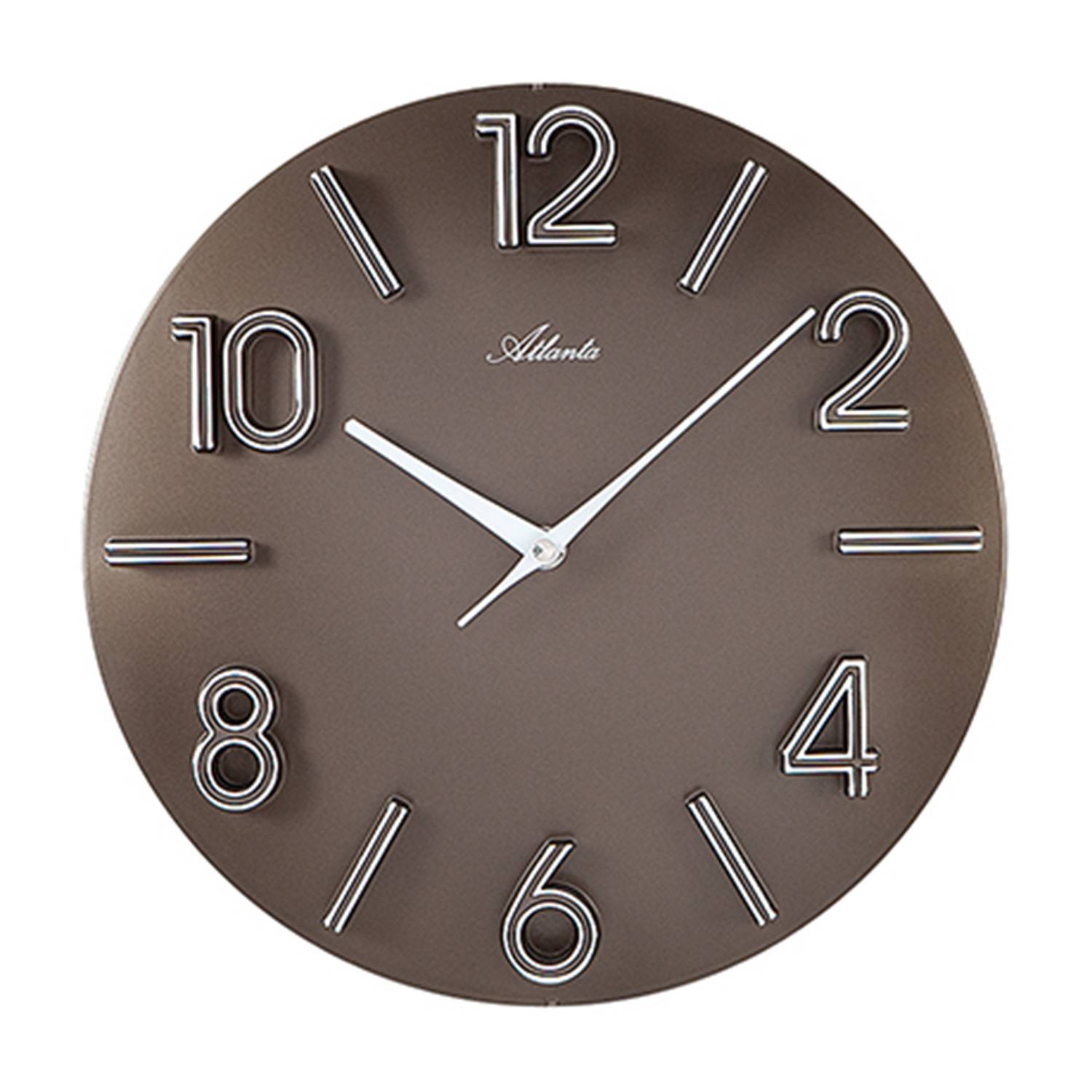 Atlanta Atlanta 4397/3 grau Designerwanduhr