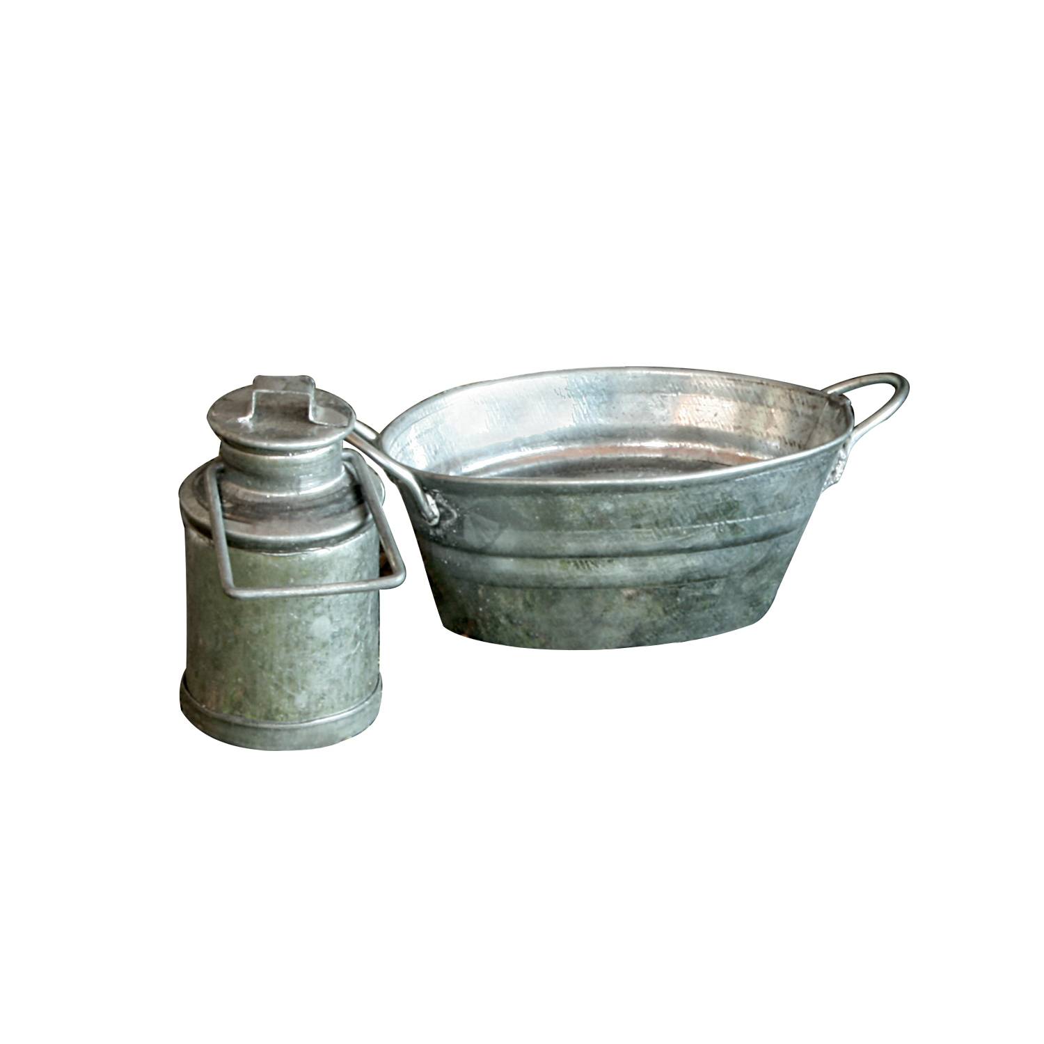 SELVA Eimer, Milchkanne und Wanne-Set