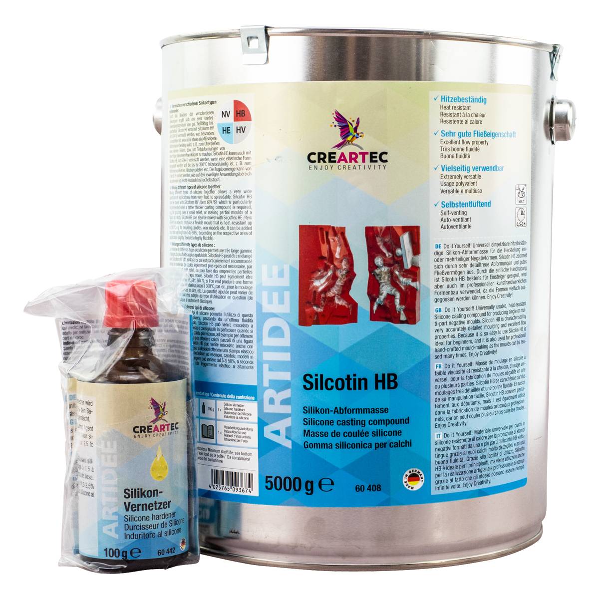 46,78 € / 1 kg Silikon-Kautschuk HB 5000g