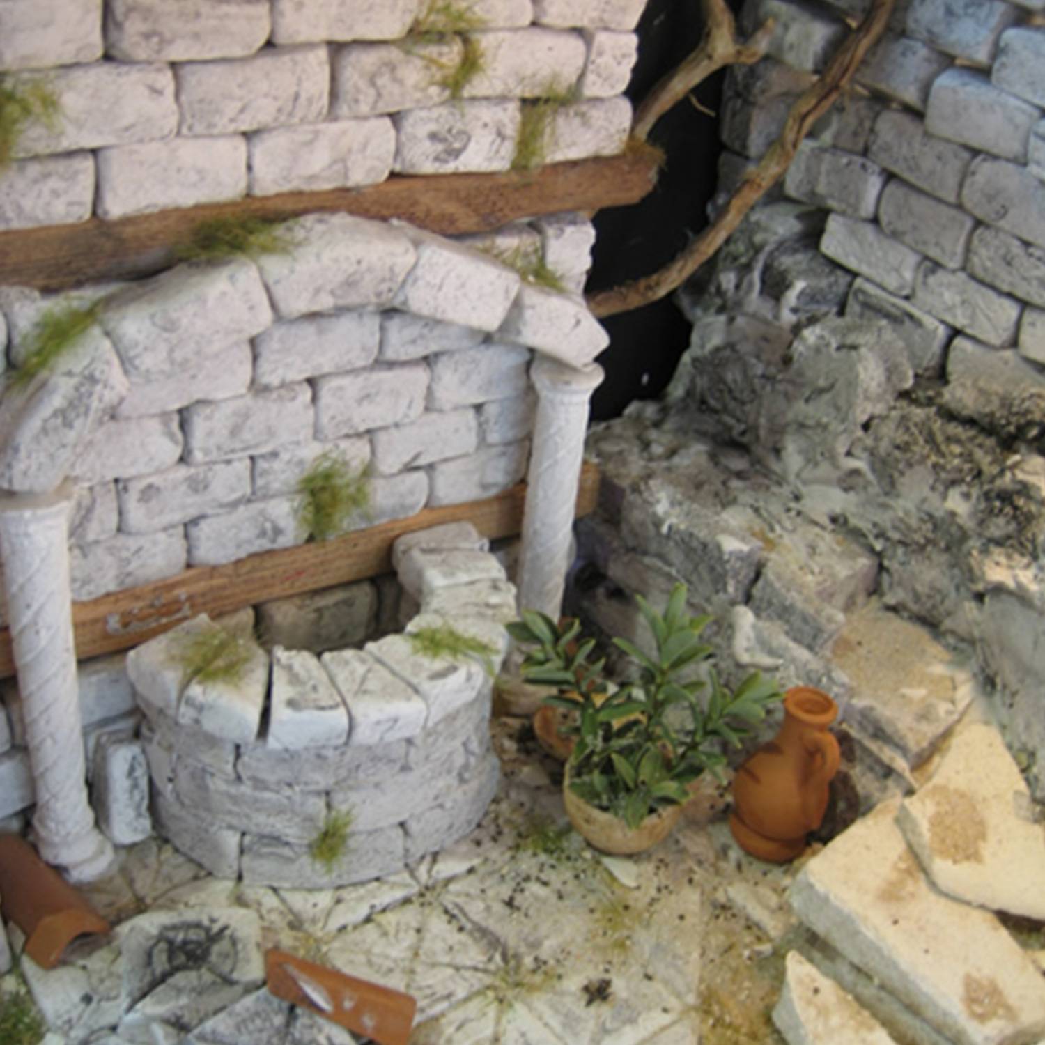 SELVA Bausteine, 120 Stück, 2 x 1 x 1 cm, koloriert, für Modell- und Krippenbau