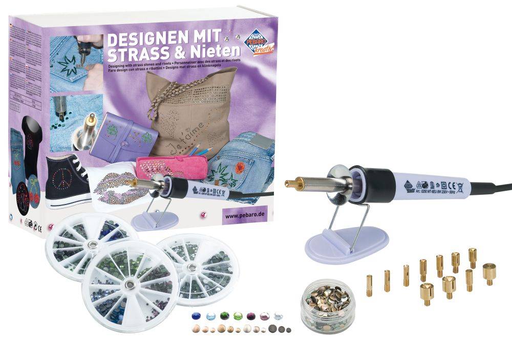 SELVA Bastelset mit Strass und Nieten