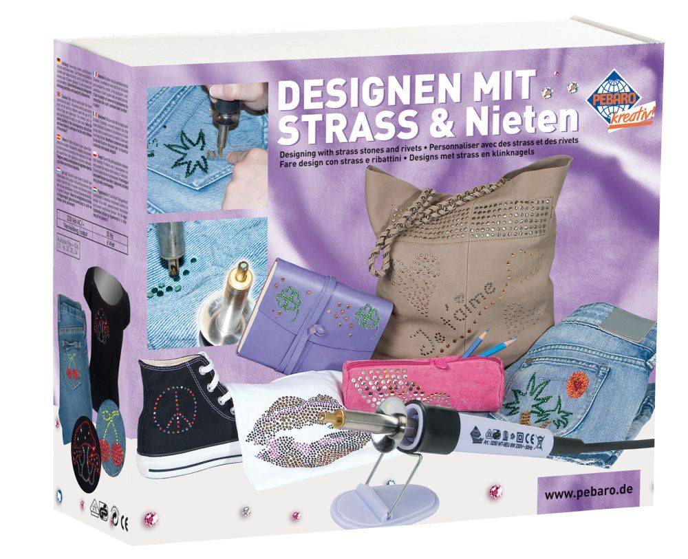 SELVA Bastelset mit Strass und Nieten