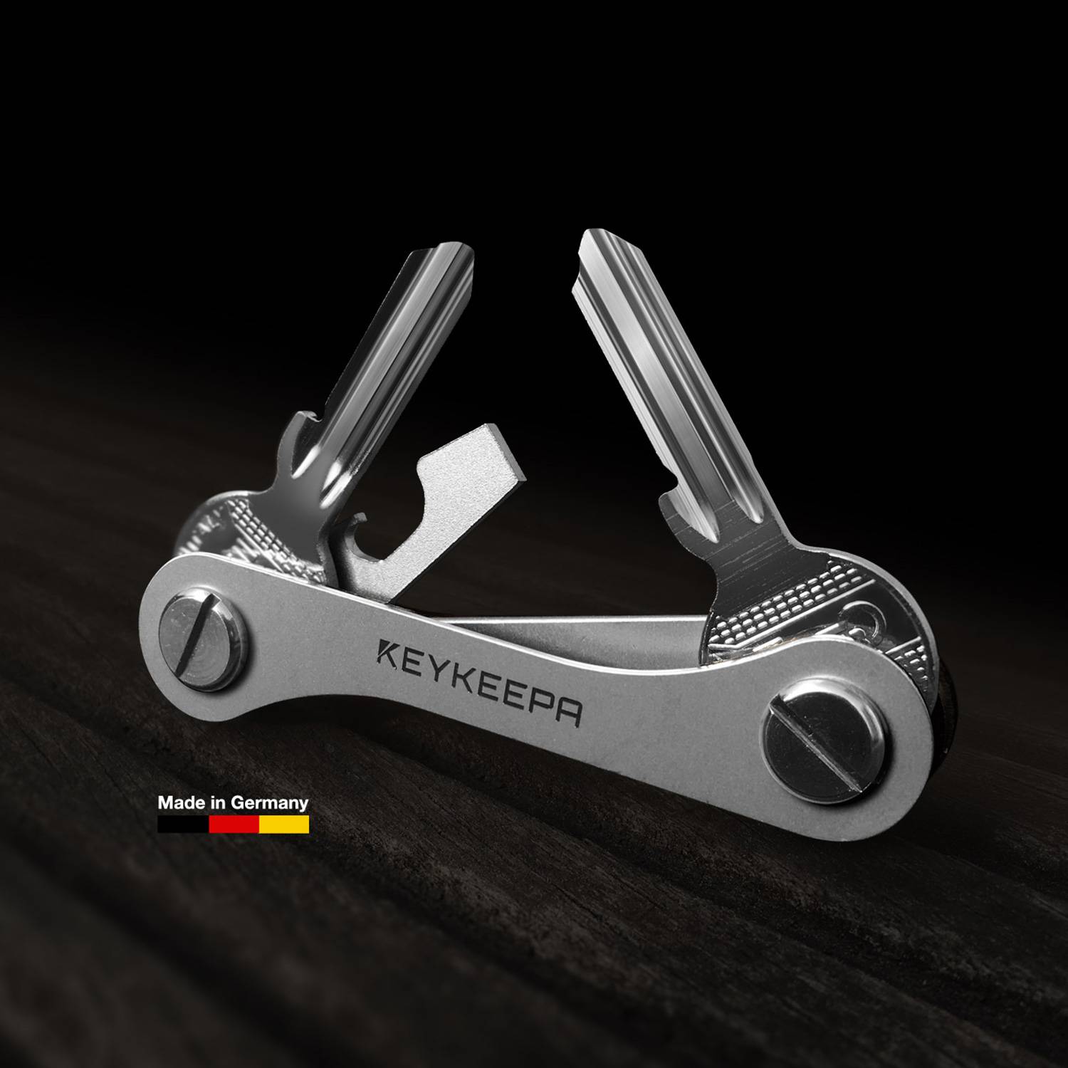 SELVA Keykeepa Edelstahl für bis zu 12 Schlüssel, silber