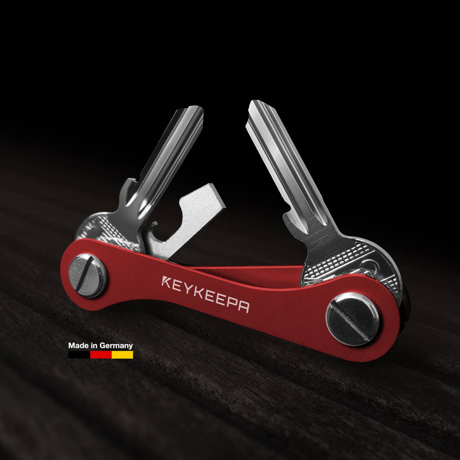 SELVA Keykeepa Aluminium für bis zu 12 Schlüssel, rot