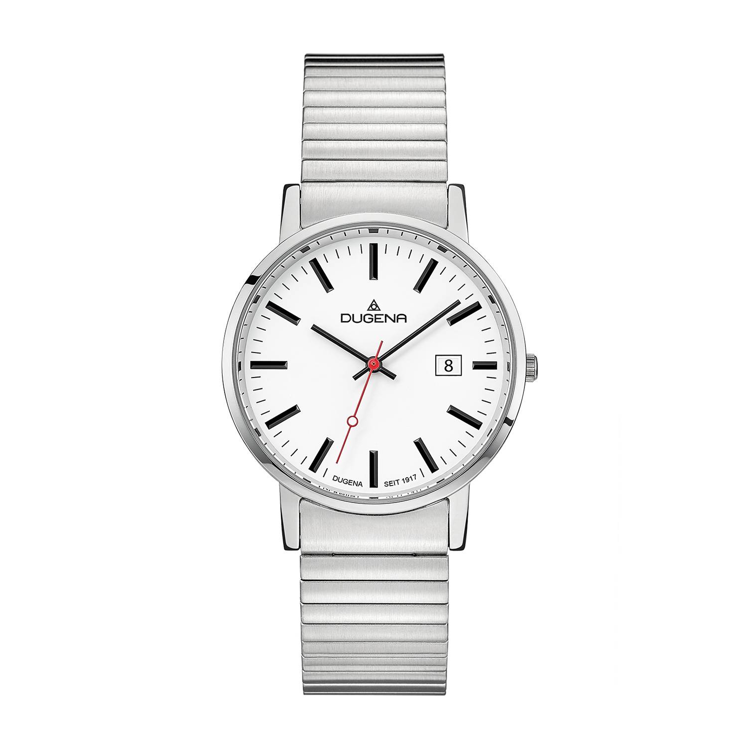 Dugena Herren-Armbanduhr Moma Comfort, Quarz, Edelstahlgehäuse, Mineralglas, 3 bar