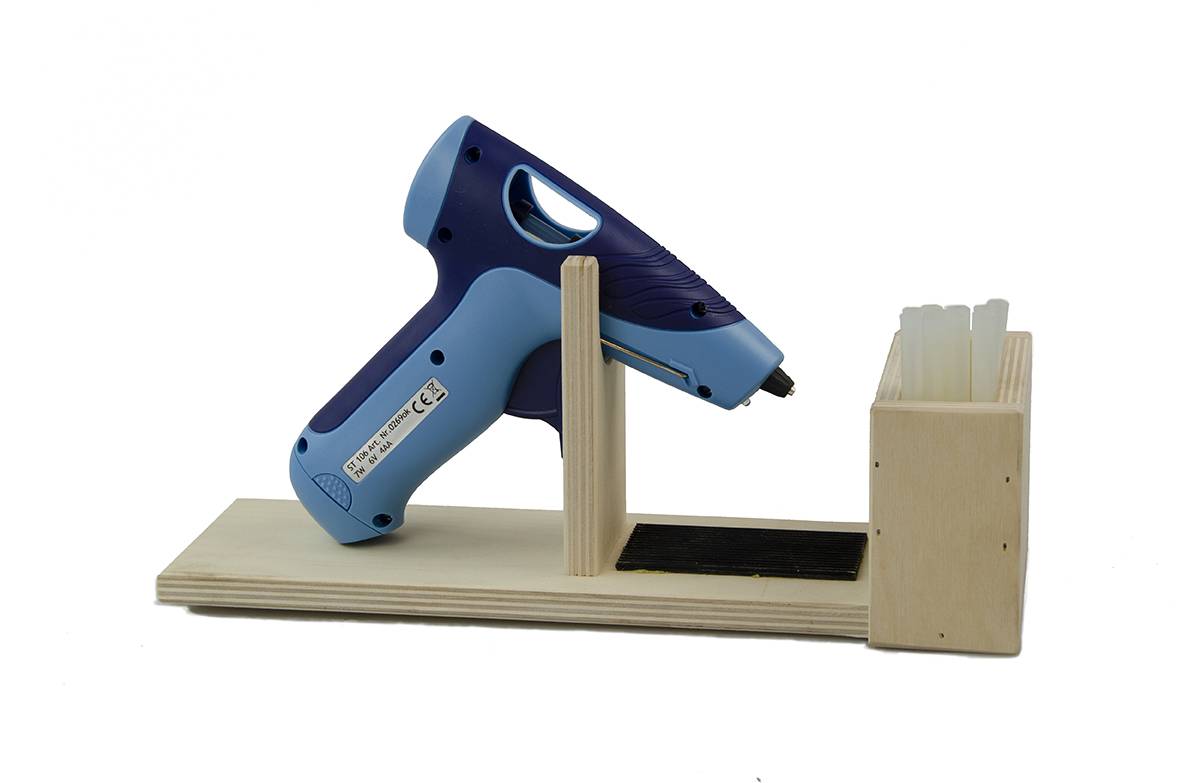 SELVA Holzständer für Heißklebepistole