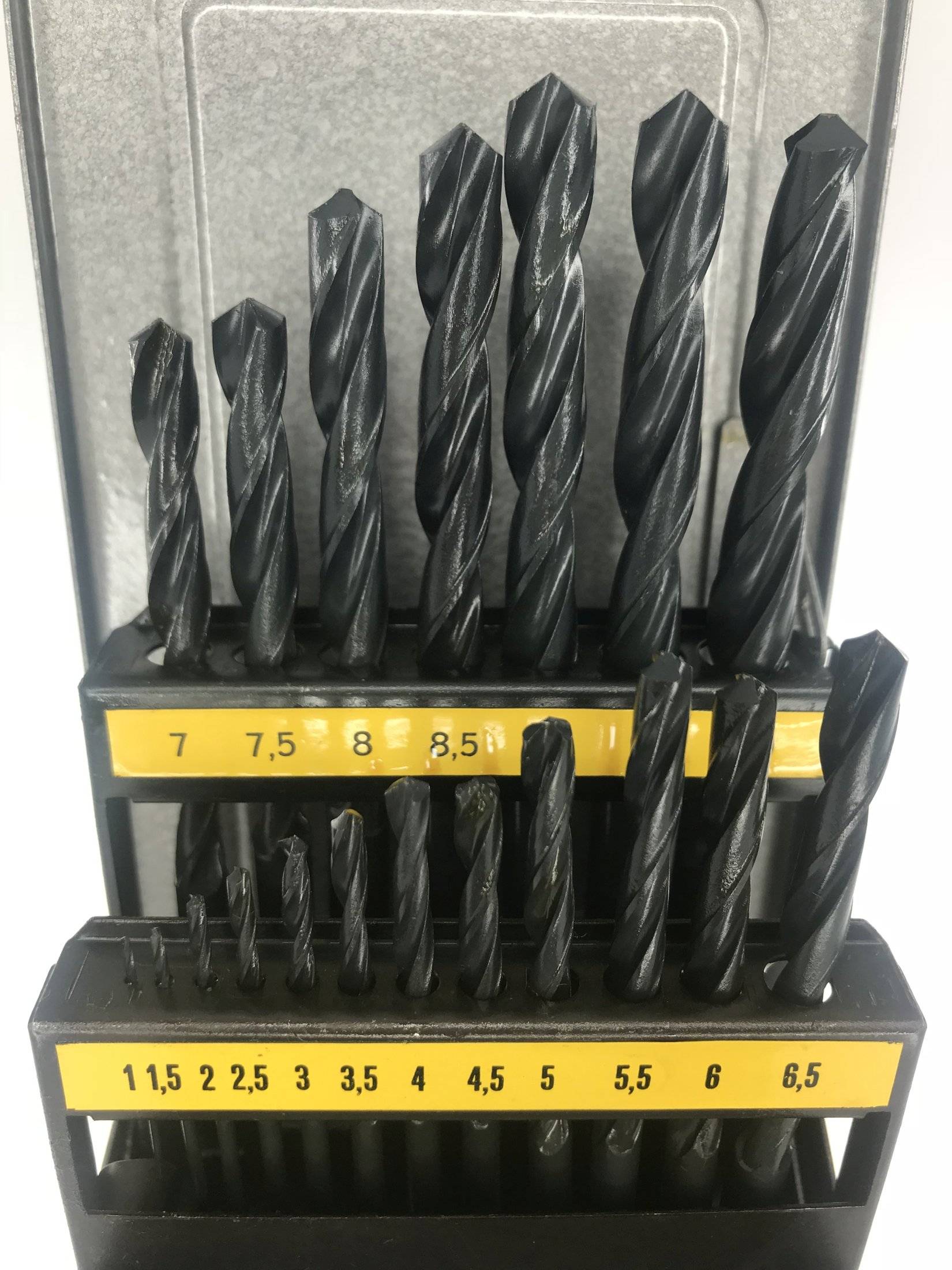 Bergeon HSS-Spiralbohrersatz 4565, SWISS MADE, 19-teilig, hohe Präzision