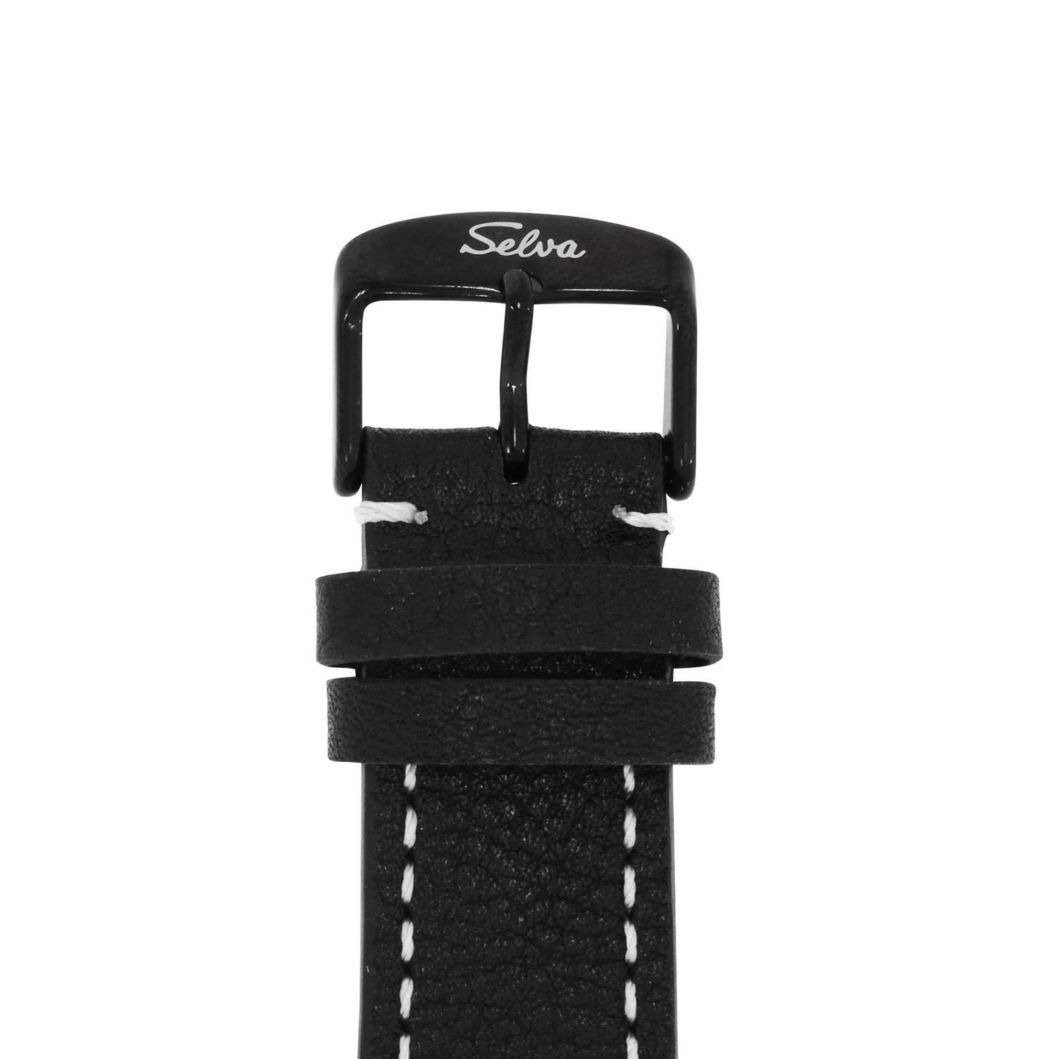 SELVA SELVA Herren-Armbanduhr »Vito« - Big Date - schwarz