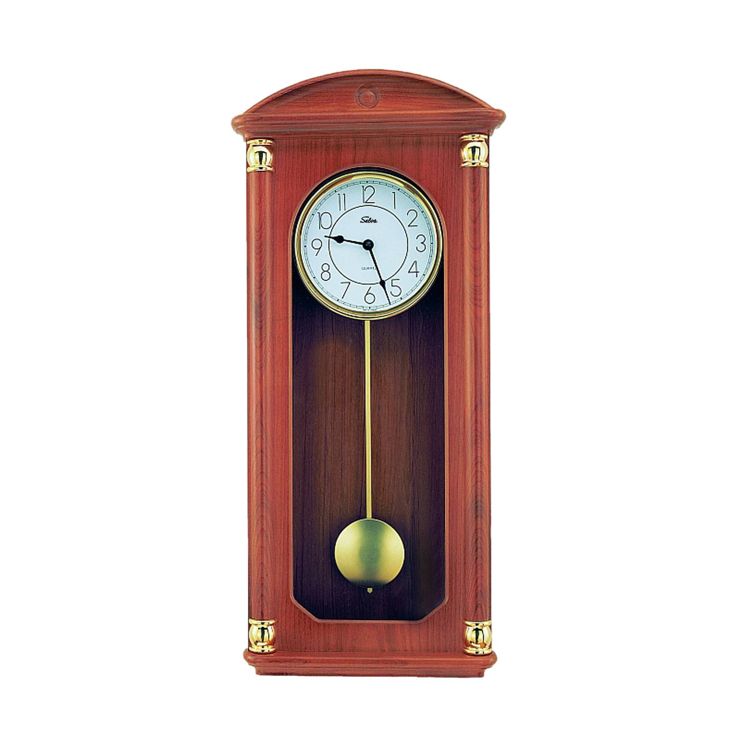 SELVA SELVA Funk-Pendelwanduhr/ Regulator Delsberg