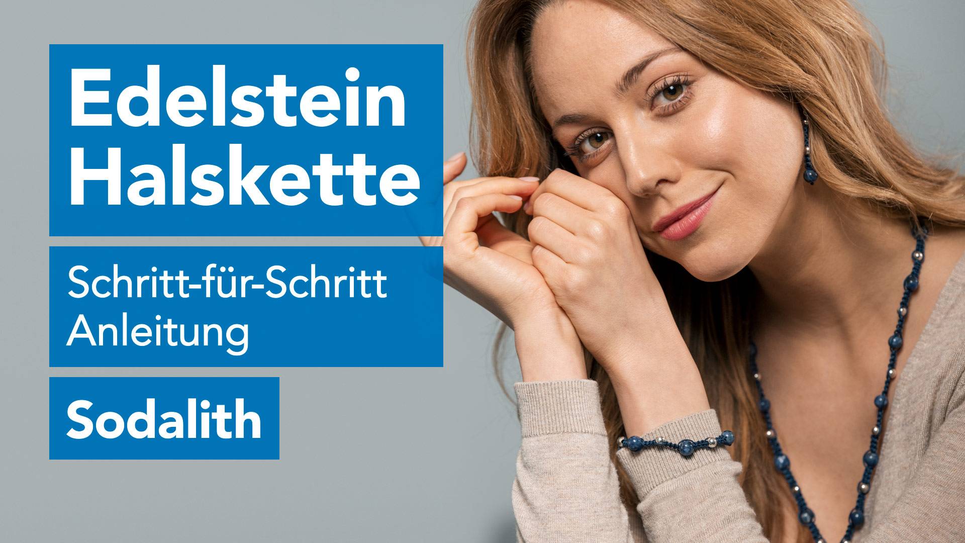 SELVA Schmuckbastelset Sodalith
