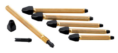 SELVA Stiftenklöbchen-Set, 6 Stck. zum Einspannen feiner Werkstücke, bis 3,5 mm