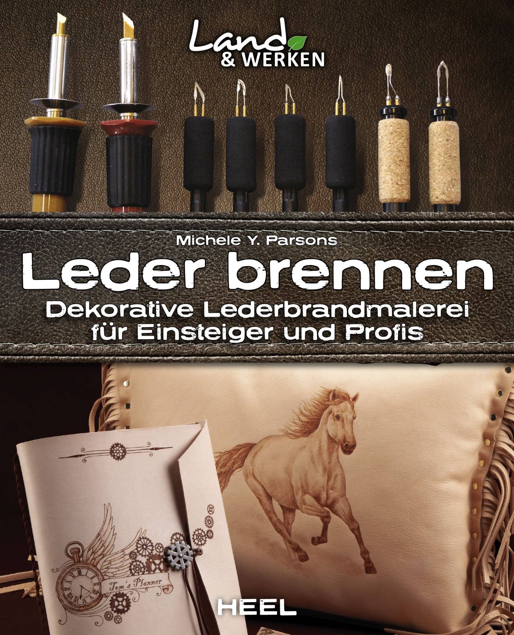 SELVA Buch Leder brennen
