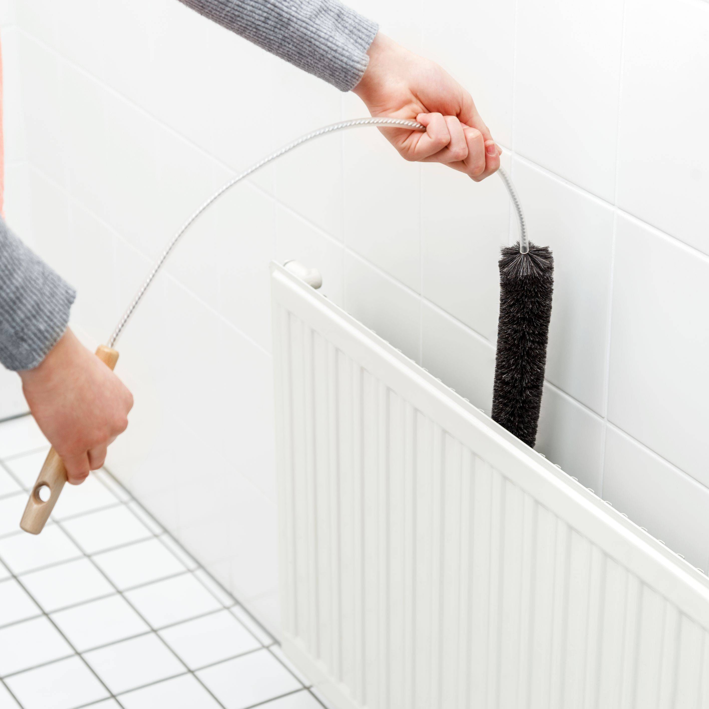 Maximex Heizkörper-Bürste extralang, spart Heizkosten, 120 cm