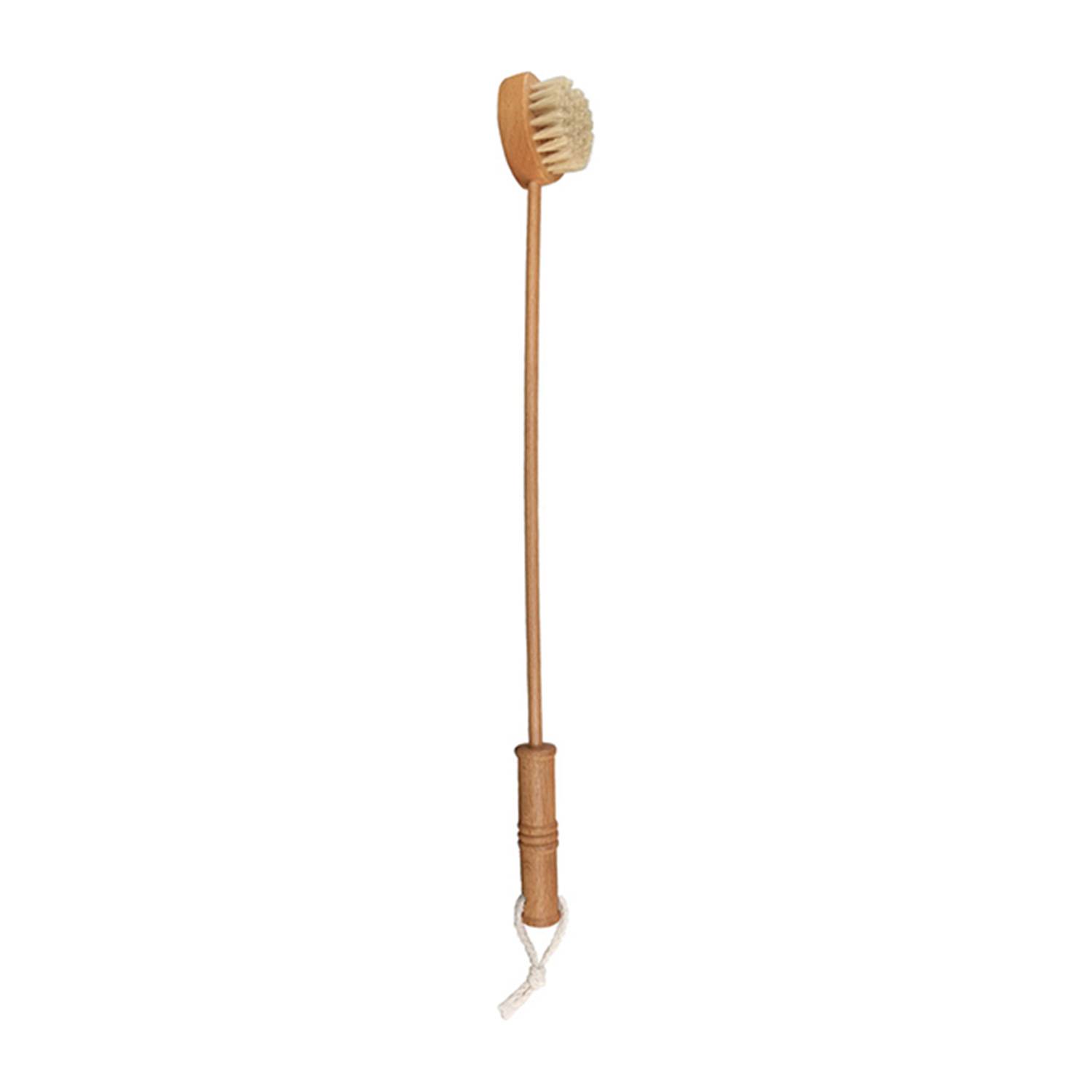 Maximex Buchenholz Kratzbürste mit Naturborsten, Rückenkratzer und Massagebürste