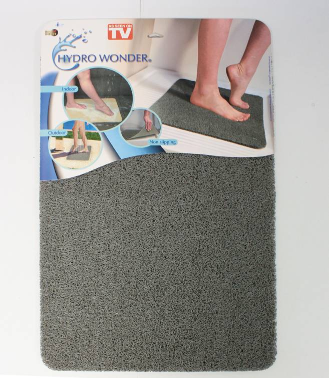 SELVA Sicherheits-Duschmatte, Anti-Rutsch, Grau, 40 x 60 cm