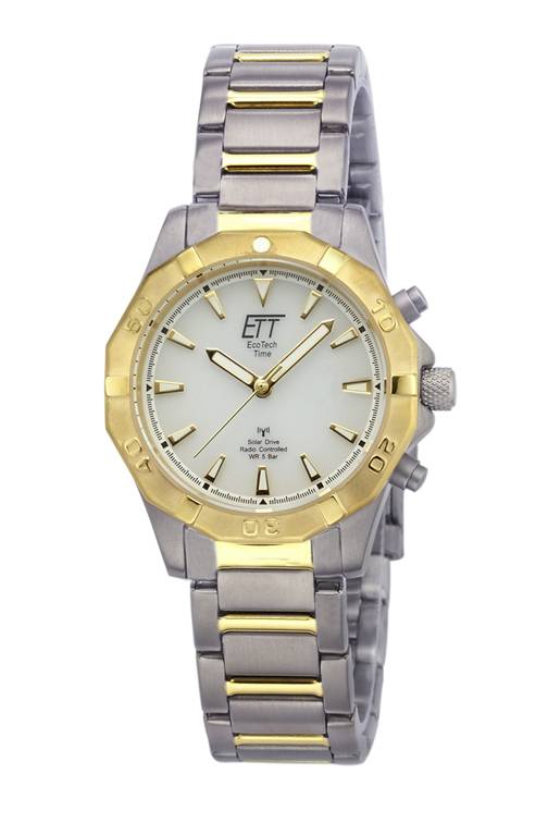 ETT Eco Tech Time Solar Drive Funk Alaska Damenuhr - ELT-11360-15M