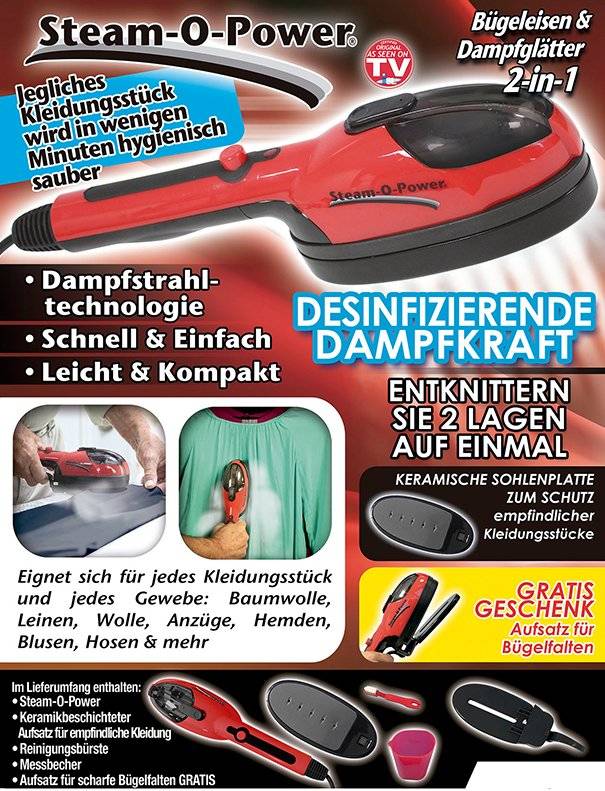SELVA Steam-O-Power Bügeleisen/ Dampfglätter