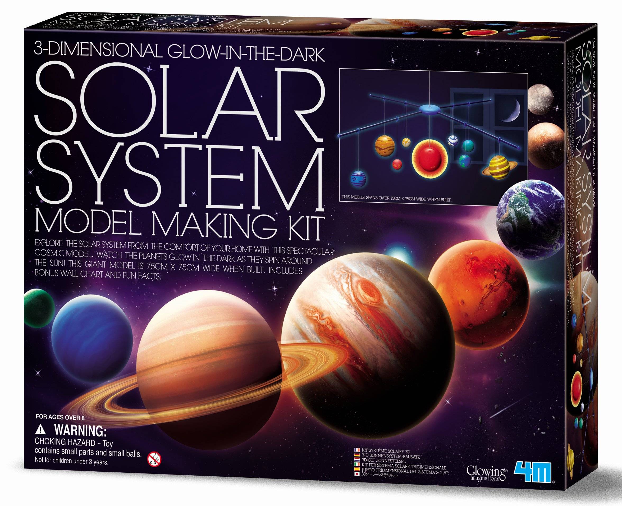 KidzLabs Model Making Kit 3D Leuchtendes Sonnensystem
