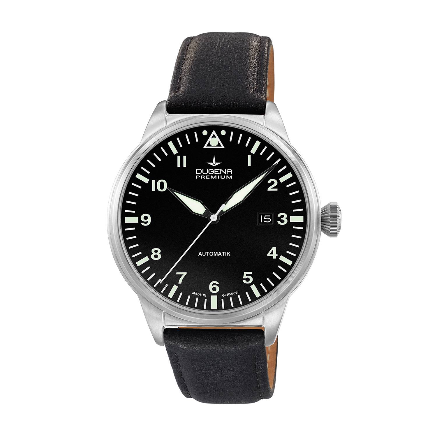 Dugena Herren-Armbanduhr Kappa 7 Airtrip, Automatik, Edelstahlgehäuse, Saphirglas