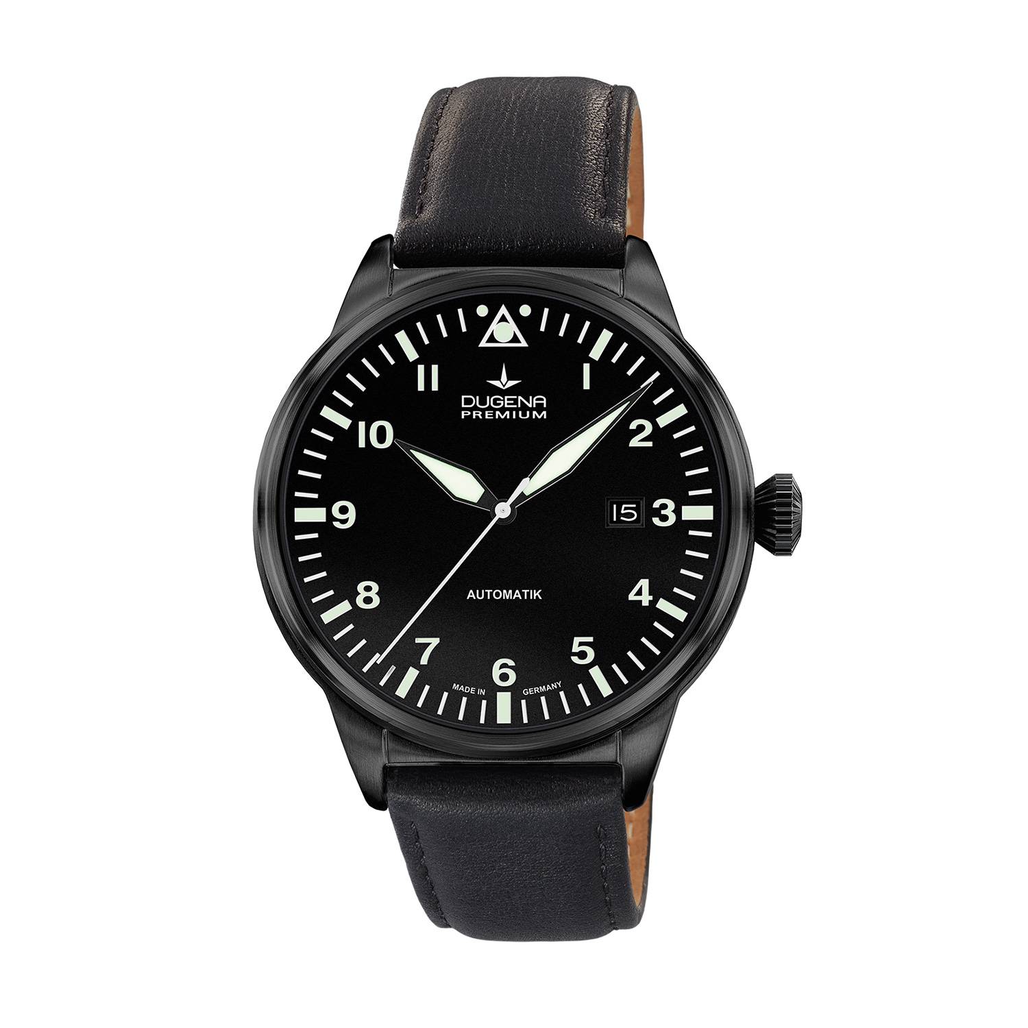Dugena Herren-Armbanduhr Kappa 7 Airtrip, Automatik, Edelstahlgehäuse, Saphirglas