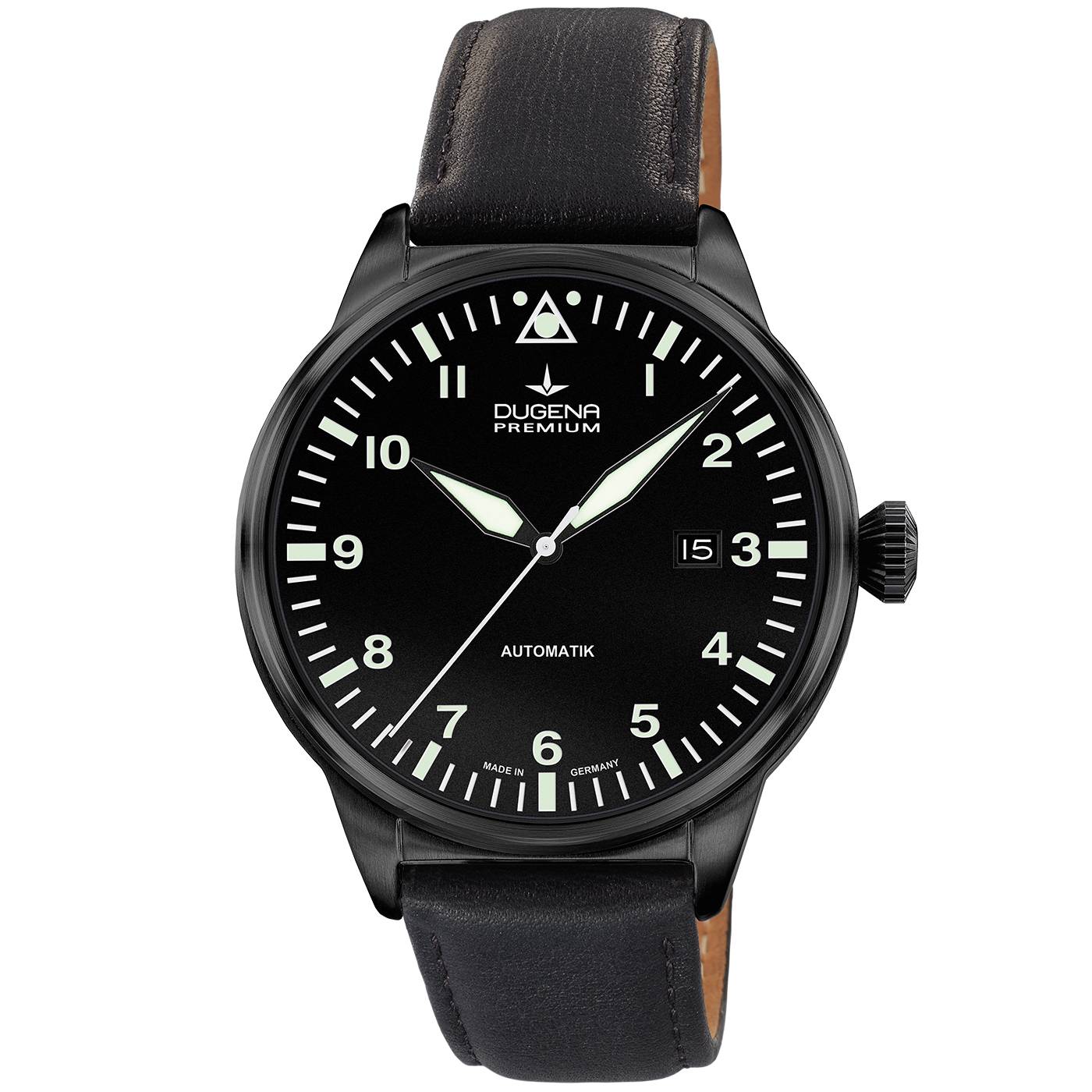 Dugena Herren-Armbanduhr Kappa 7 Airtrip, Automatik, Edelstahlgehäuse, Saphirglas