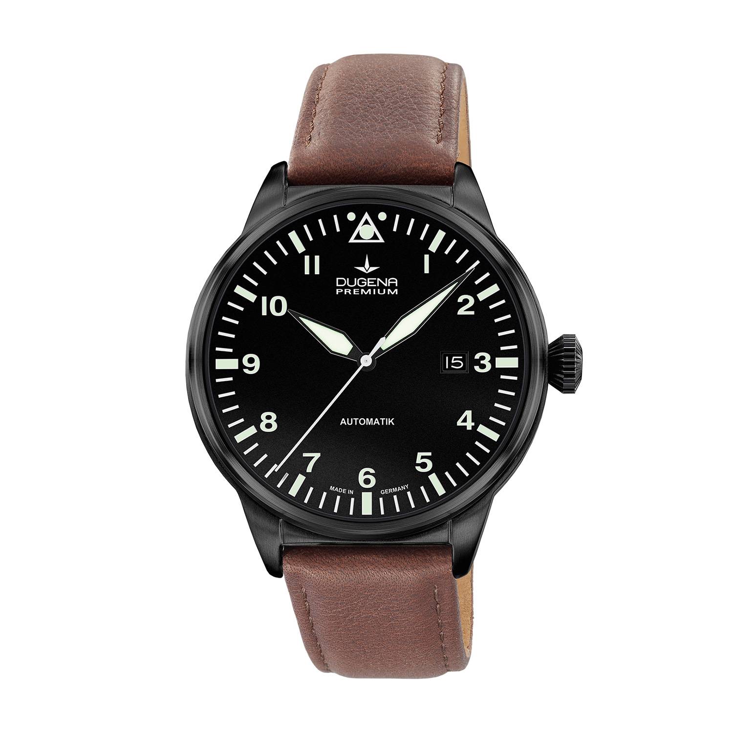 Dugena Herren-Armbanduhr Kappa 7 Airtrip, Automatik, Edelstahlgehäuse, Saphirglas
