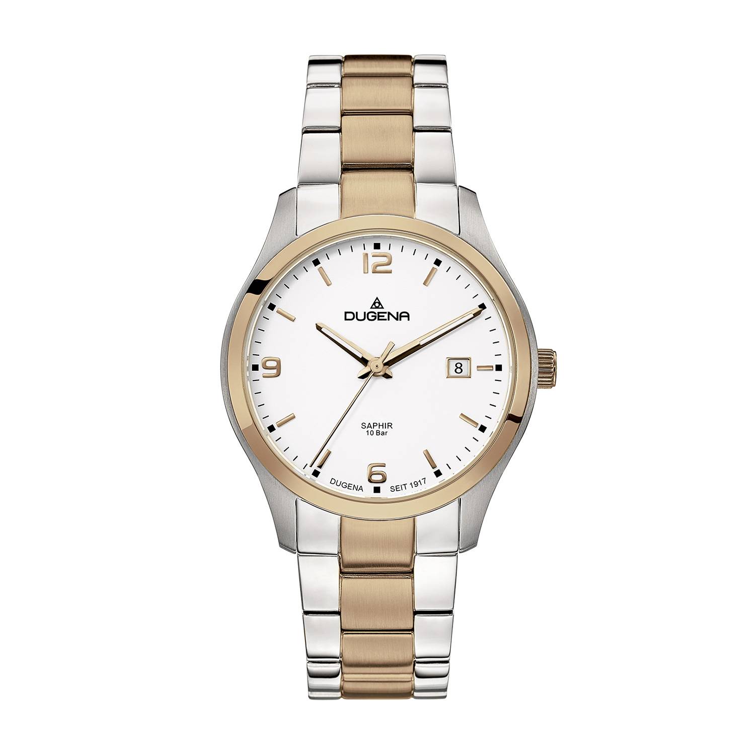 Dugena Herren-Armbanduhr 4460693 Tresor, Quarz, Edelstahl, 10 bar