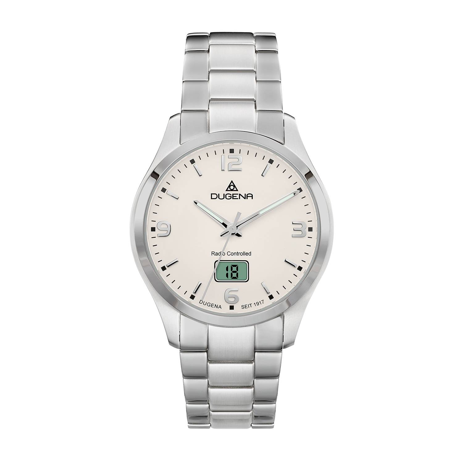 Dugena Herren-Armbanduhr 4460863 Tresor Funk, Edelstahl, 10 bar