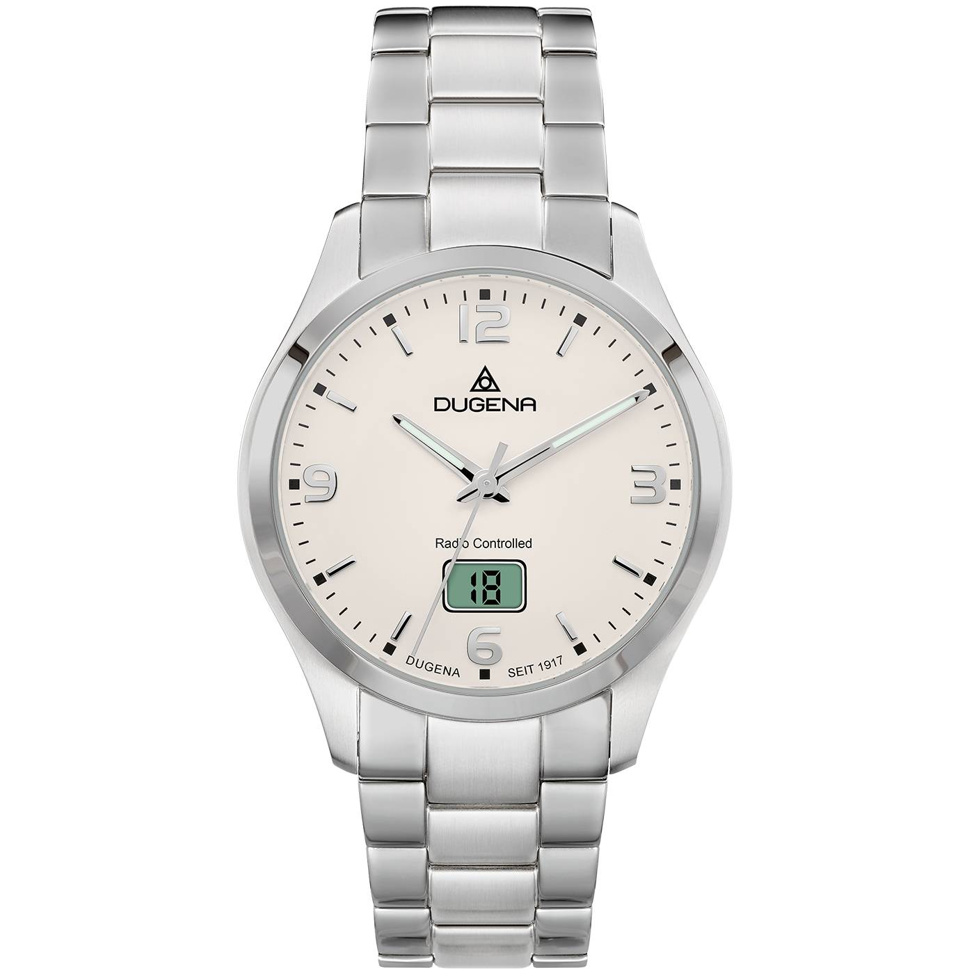 Dugena Herren-Armbanduhr 4460863 Tresor Funk, Edelstahl, 10 bar