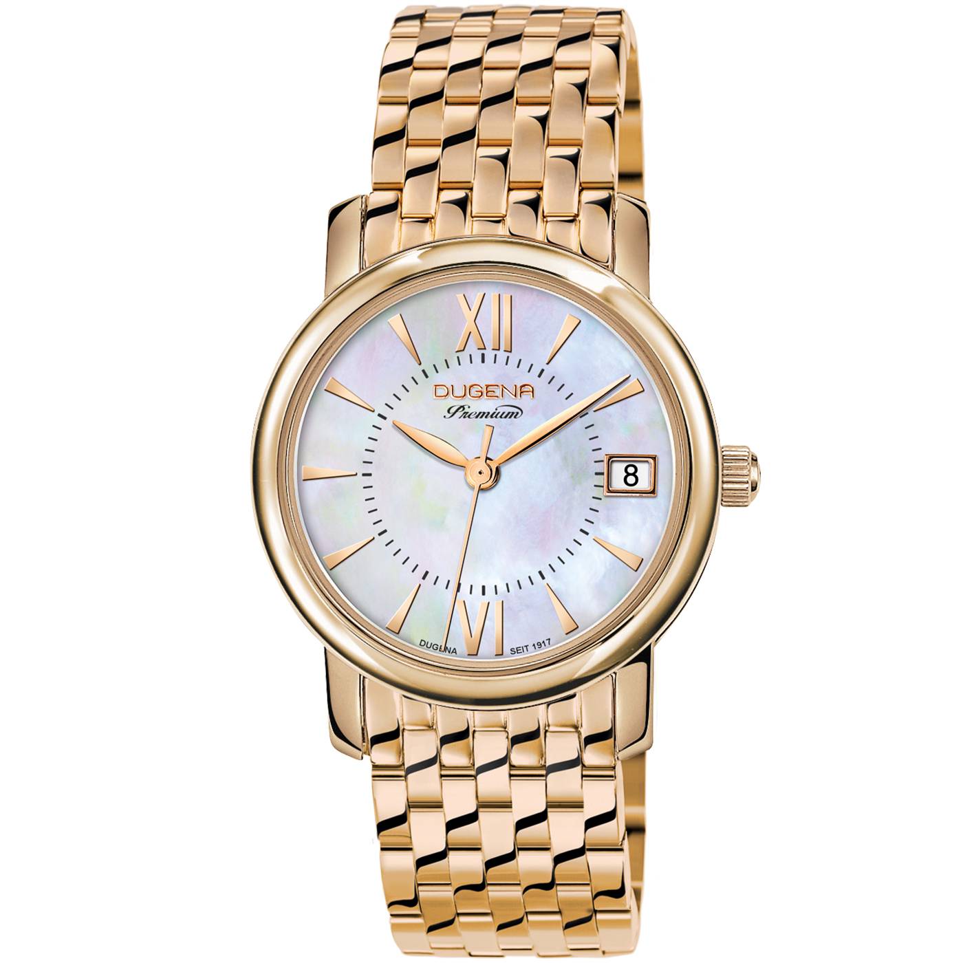 Dugena Damen-Armbanduhr 7090157 Rondo Petit, Quarz, Edelstahl, 5 bar