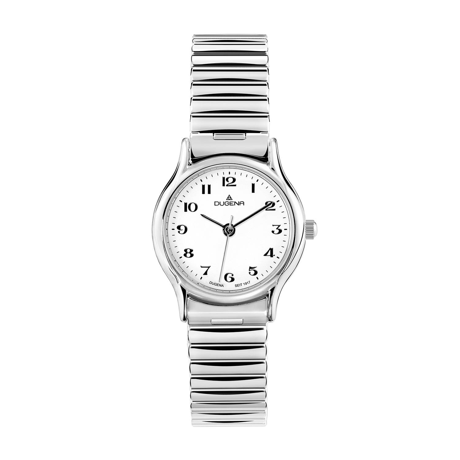 Dugena Damen-Armbanduhr Vintage Comfort, Quarz, Edelstahlgehäuse, Mineralglas, 3 bar