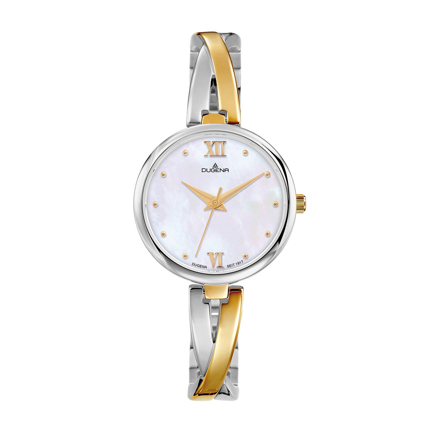 Dugena Damen-Armbanduhr 4460668 Elin, Quarz, Edelstahl, 3 bar