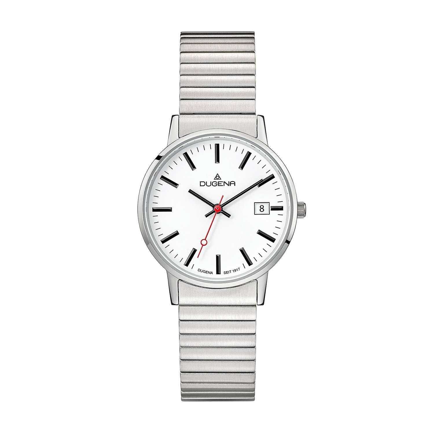 Dugena Damen-Armbanduhr 4460750 Moma Comfort, Quarz, Edelstahl, 3 bar