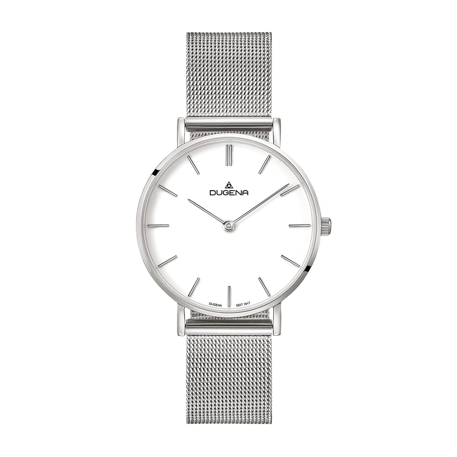 Dugena Damen-Armbanduhr 4460745, Quarz, Edelstahl, 3 bar