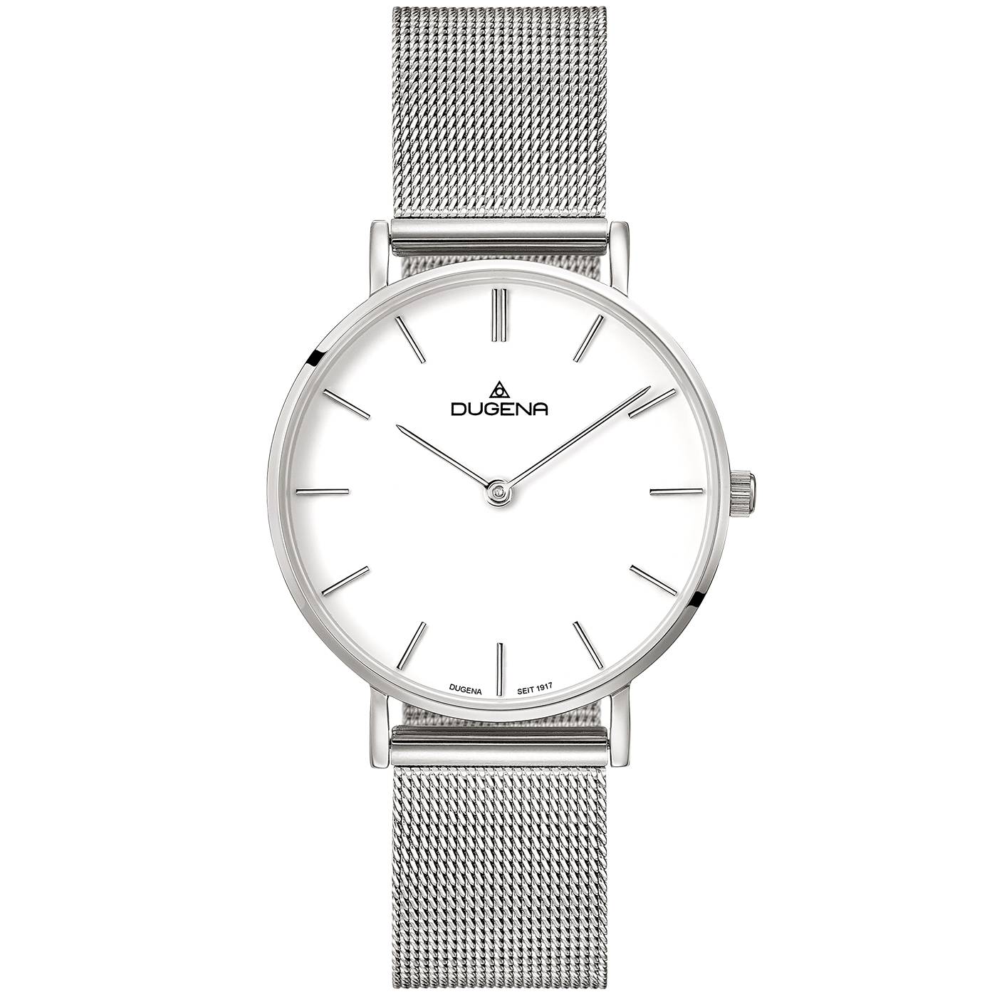 Dugena Damen-Armbanduhr 4460745, Quarz, Edelstahl, 3 bar